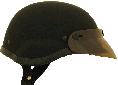 Flat Black Tiger Novelty Motorcycle Helmet